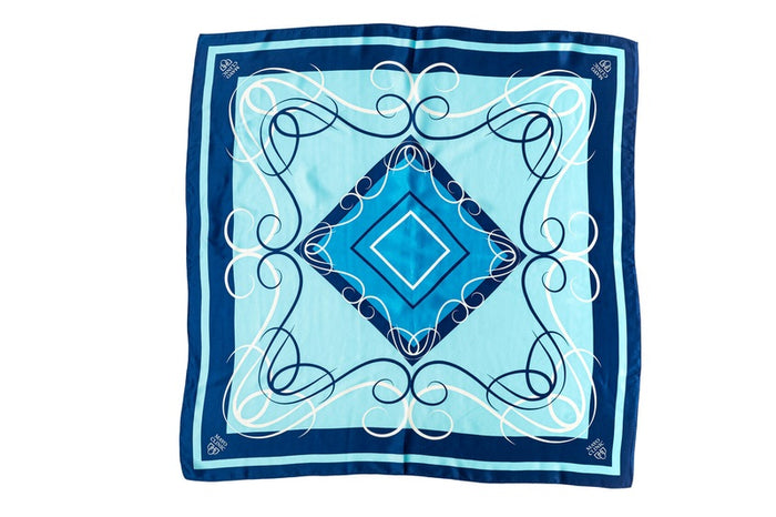 Blue scrolls