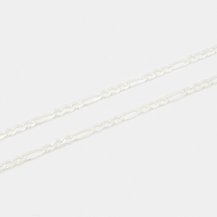 Sicilian Link Anklet in Sterling Silver