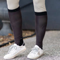 Simple Solids Pair & Spare- Dark Brown knit tall boot socks, by Dreamers & Schemers