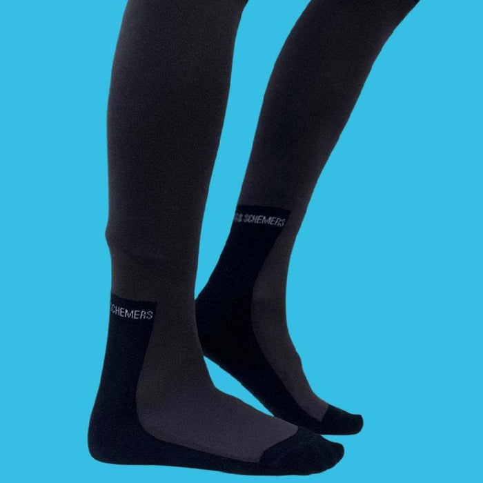 Simple Solids Pair & Spare- Dark Brown knit tall boot socks, alternate angle, by Dreamers & Schemers