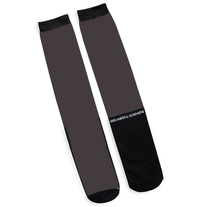 Simple Solids Pair & Spare- Dark Brown knit tall boot socks, additional view