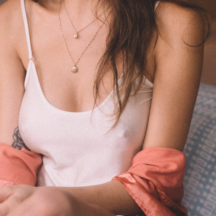 Siobhan Shell Necklace in Gold