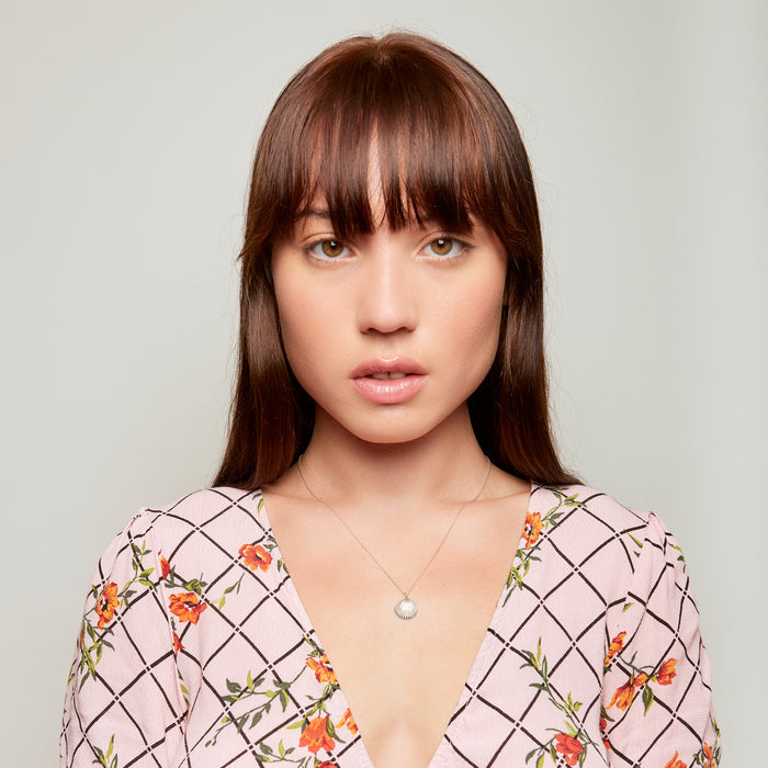 Siobhan Shell Necklace in Sterling Silver