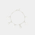 Solenn Charm Anklet in Silver