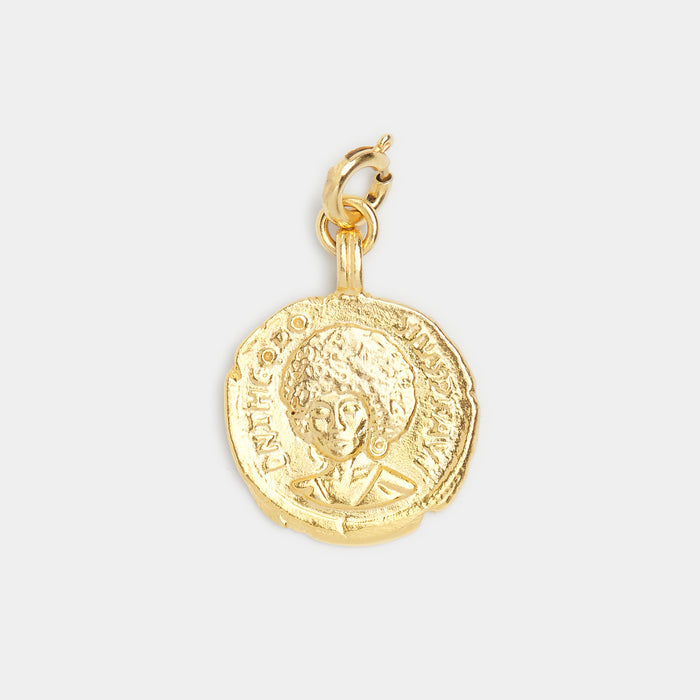 Sophia Charm in Gold: The Philosopher
