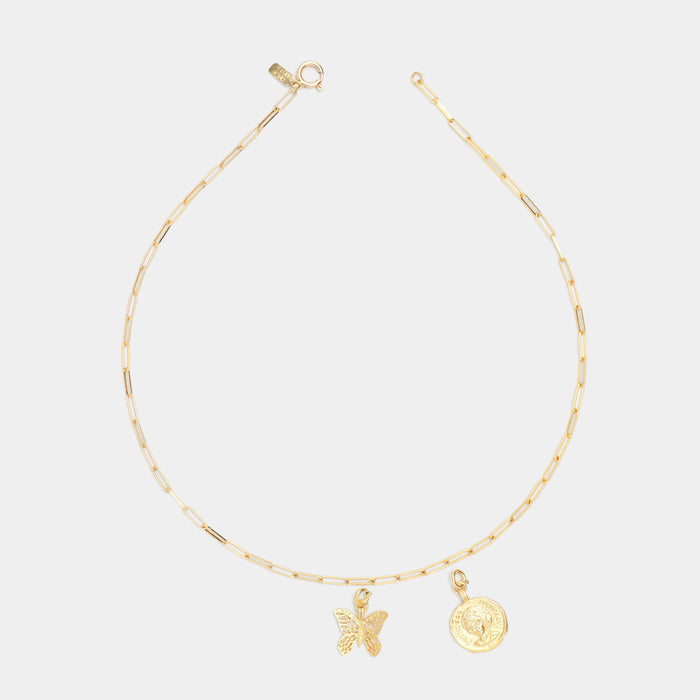 Sophia Charm in Gold: The Philosopher