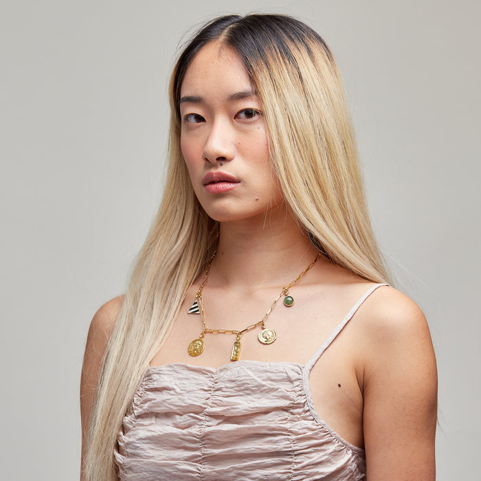 Sophia Charm in Gold: The Philosopher