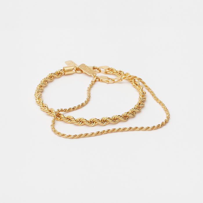 Stack Eternal Link Bracelets in Gold for her