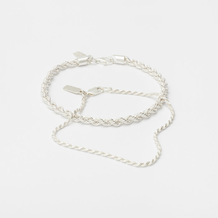 Stack Eternal Link Bracelets in Sterling Silver for Him