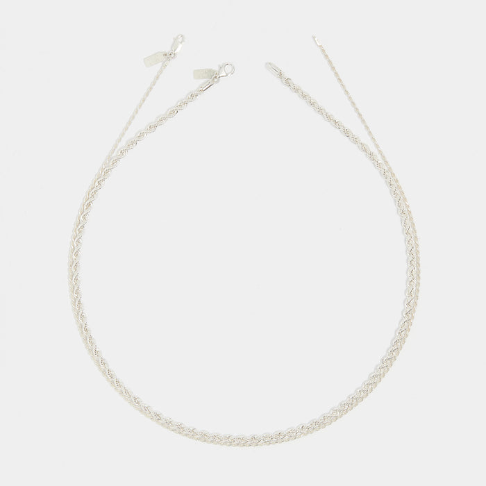 Stack Eternal Link Chains in Silver