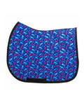Sweet-ish Fish all-purpose saddle pad with swedish fish candy, by Dreamers & Schemers