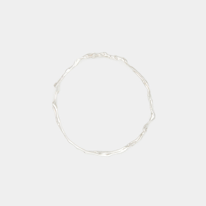 Terra Bangle in Silver
