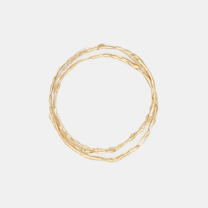 Terra Bangle Set in Gold