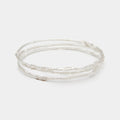 Terra Bangle Set in Silver
