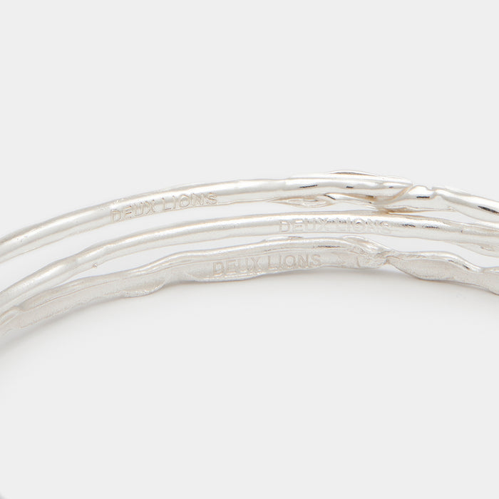 Terra Bangle Set in Silver