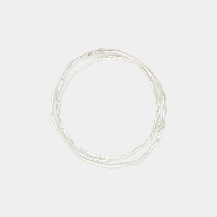 Terra Bangle Set in Silver