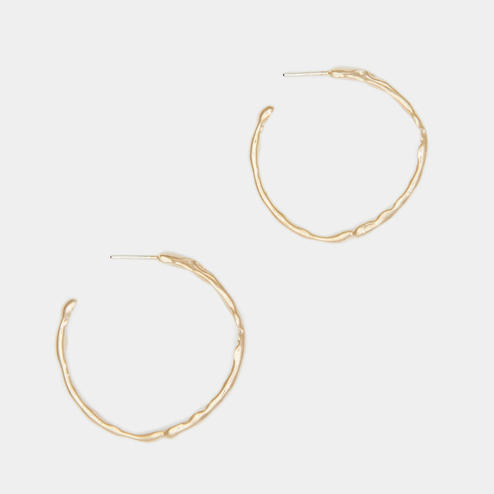 Terra Hoops size L in Gold