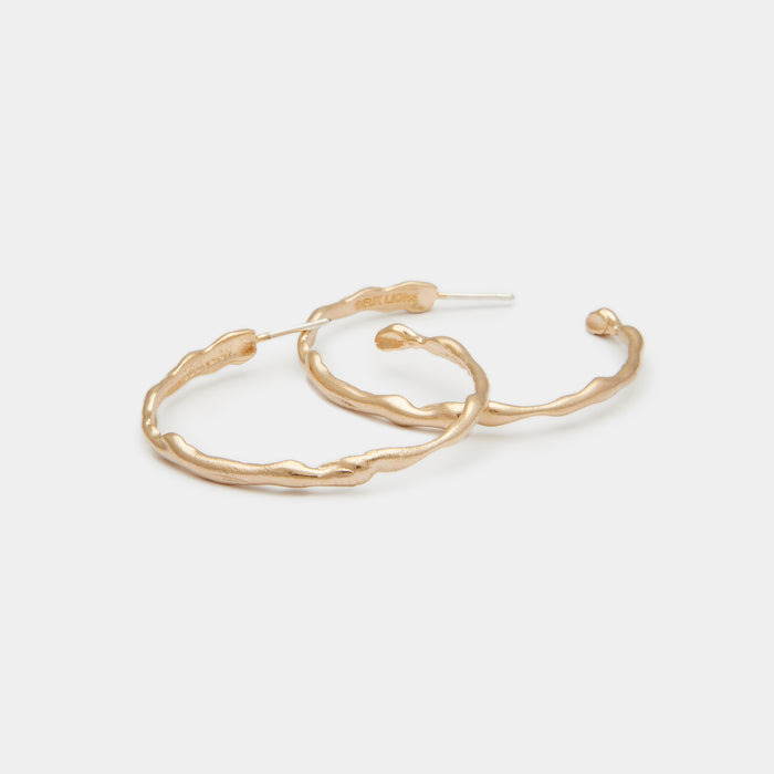 Terra Hoops size L in Gold