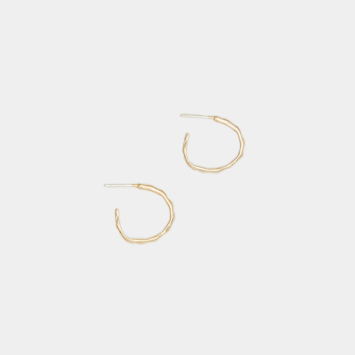 Terra Hoops size S in Gold