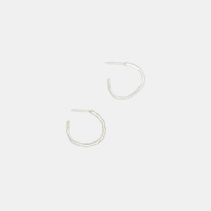 Terra Hoops size S in Silver
