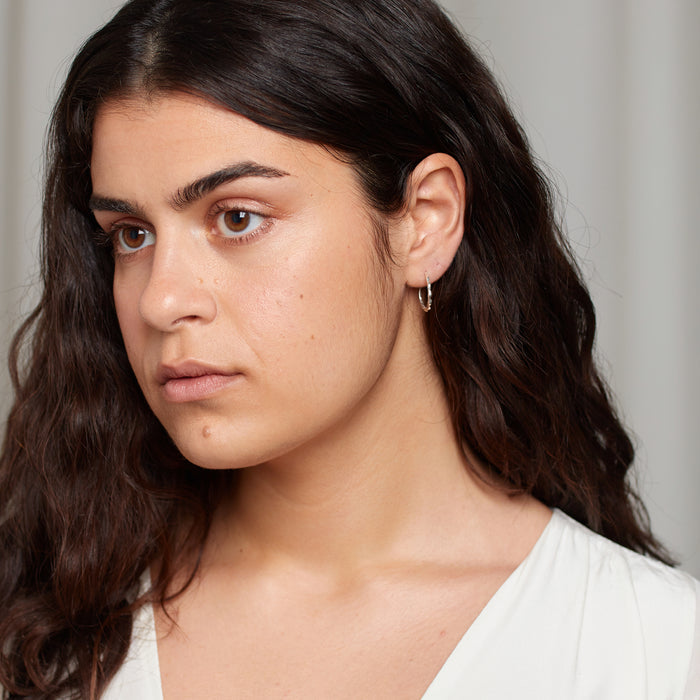 Terra Hoops size S in Silver