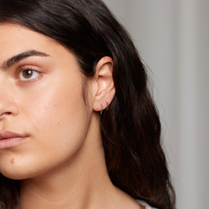 Terra Hoops size XS in Gold