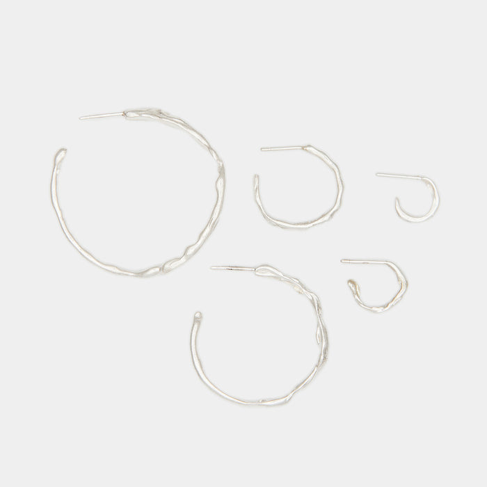 Terra Hoops size XS in Silver