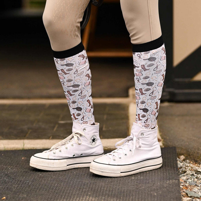 The Hunt Pair & a Spare equestrian boot socks, additional view