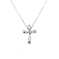 Preowned Tiffany and Co. Sterling Silver Elsa Peretti Cross Pendant Necklace
