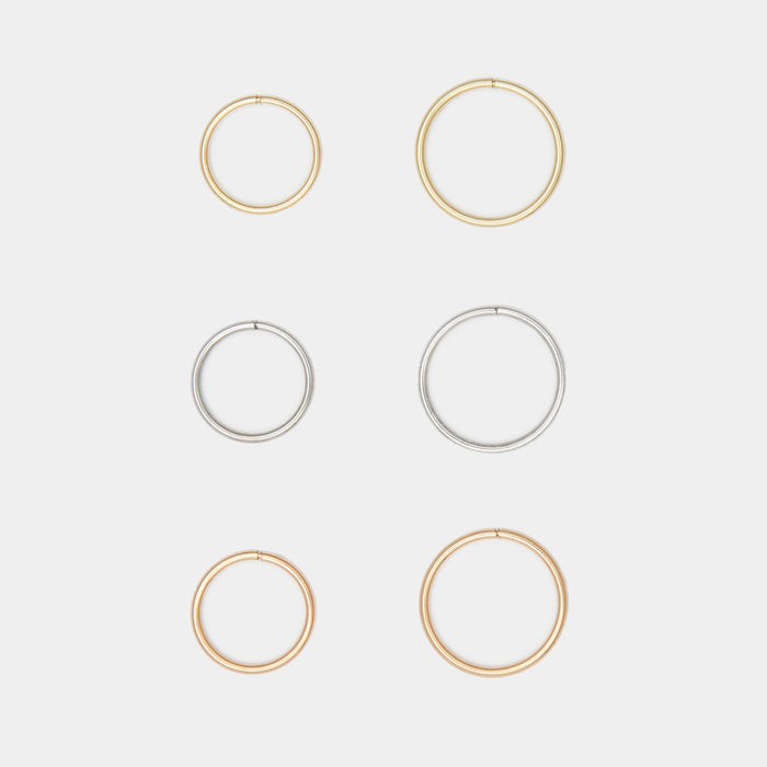 Tiny Hoops in 10k Gold