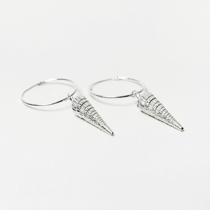 Toni Seashell Hoops
