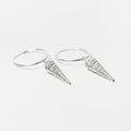 Toni Seashell Hoops