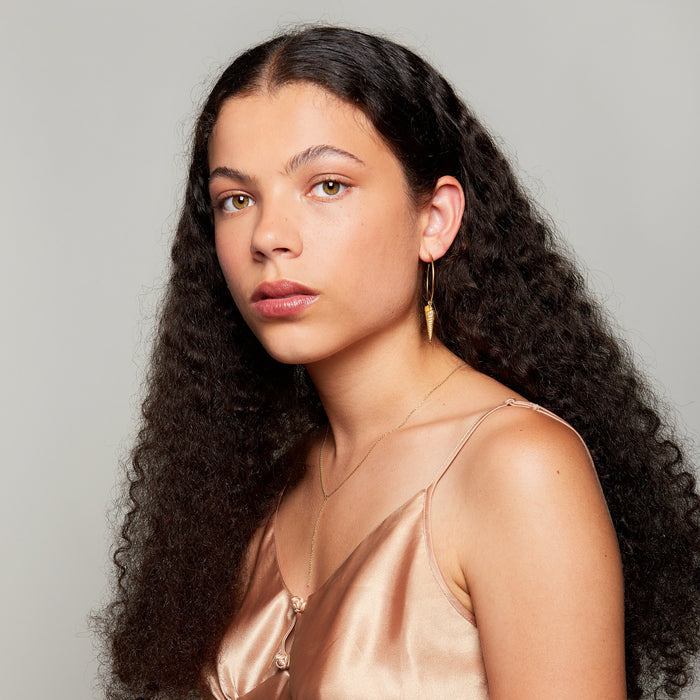 Toni Seashell Hoops