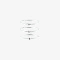 Tre Diamond Ring Combo in Silver