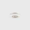Trinity Sunrise Diamond Ring in Silver