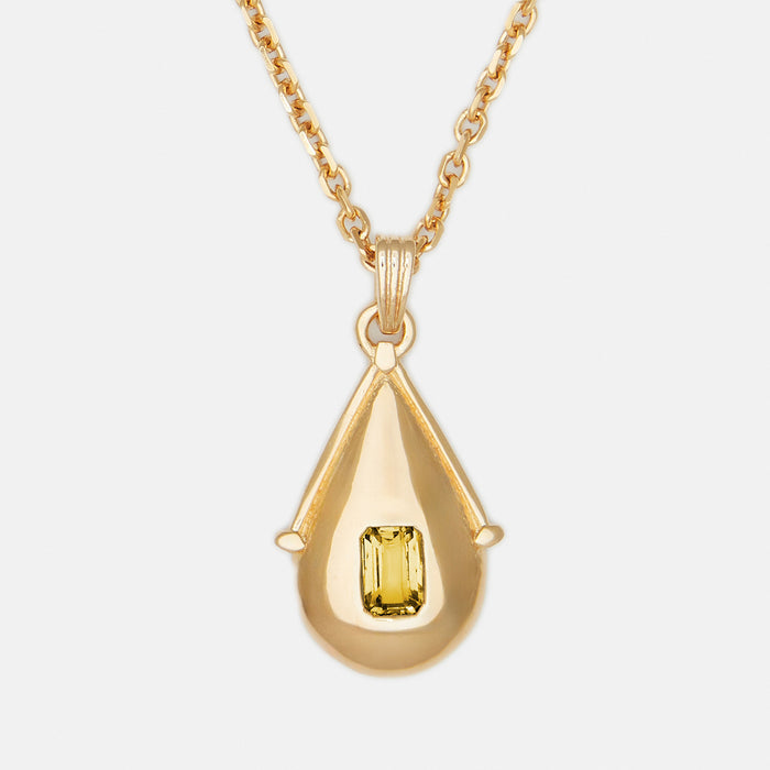 14k Gold Vermeil / November - Citrine / 20"