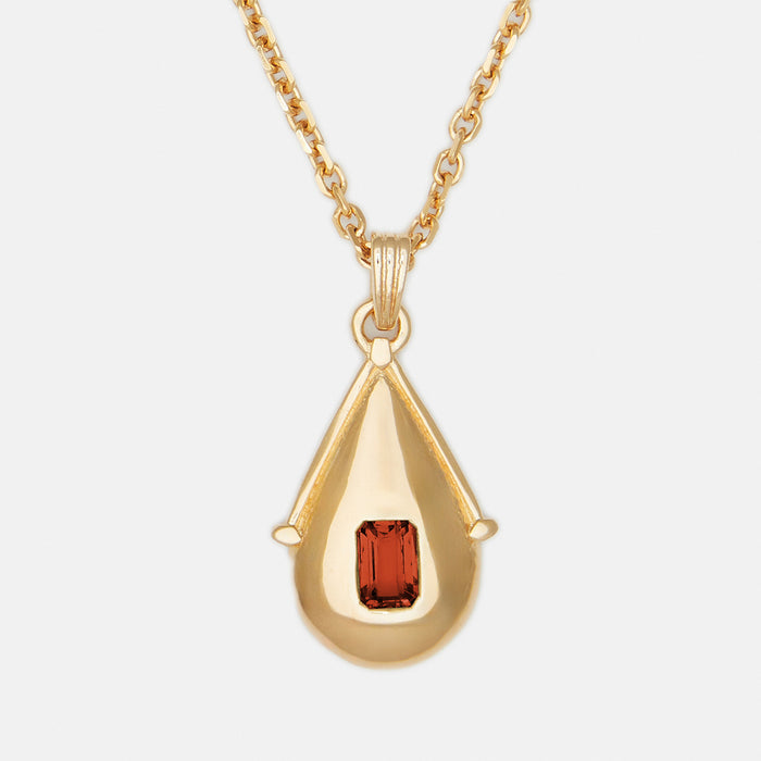 14k Gold Vermeil / January - Garnet / 20"