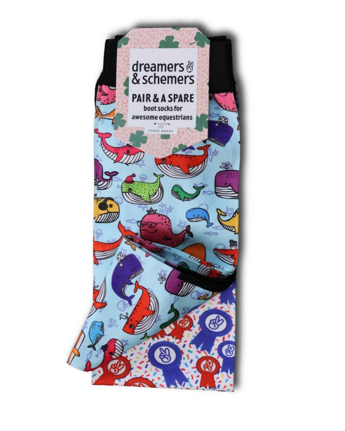 Whale Whale Whale Youth Pair & a Spare Socks