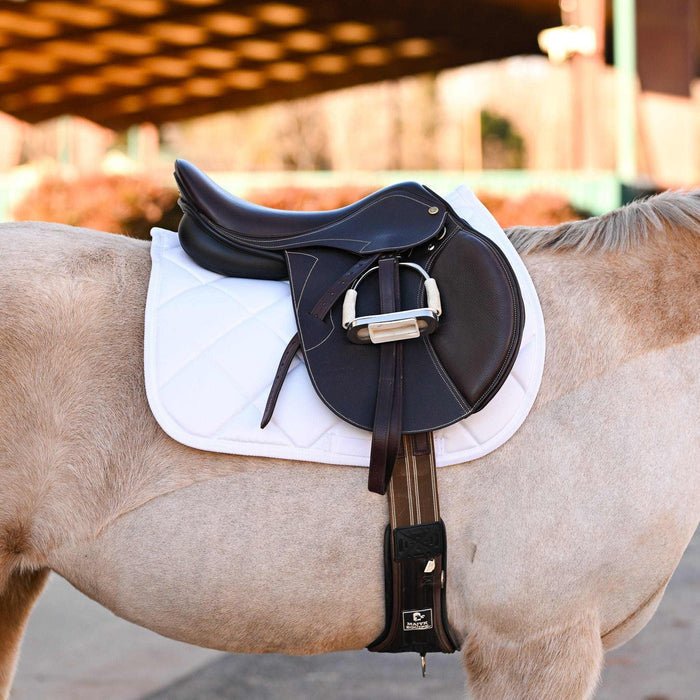 White DERP all-purpose saddle pad, by Dreamers & Schemers