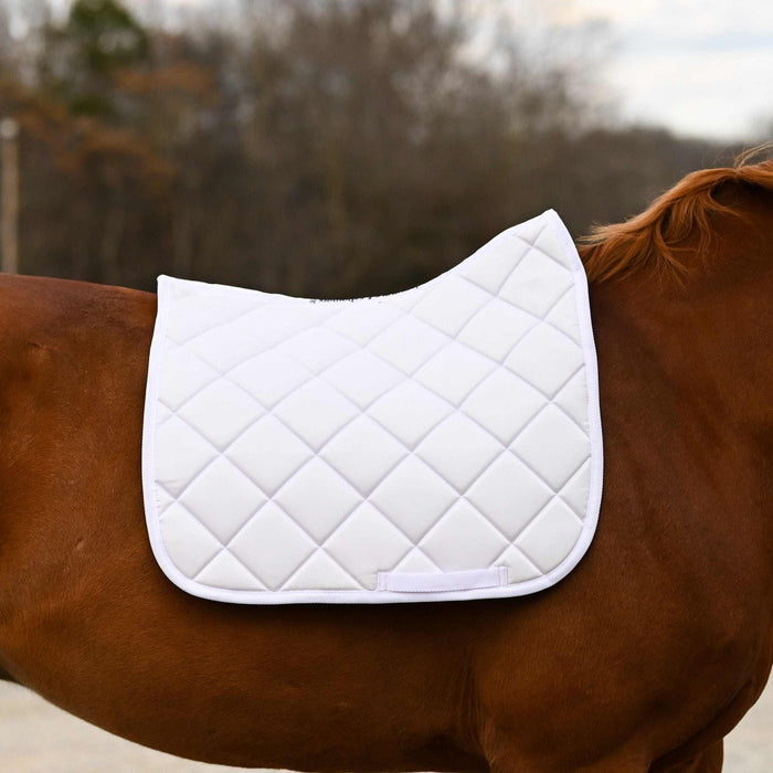 White DERP all-purpose saddle pad, additional view, by Dreamers & Schemers