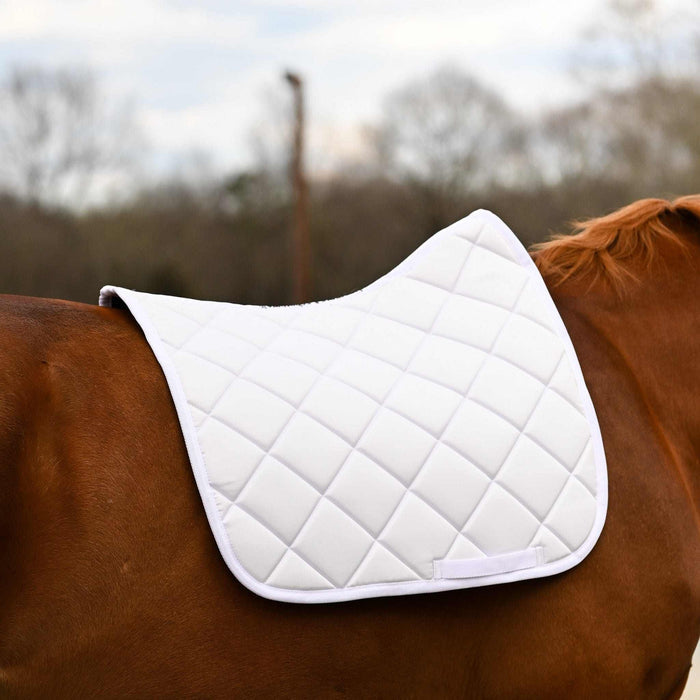 White DERP all-purpose saddle pad, additional view, by Dreamers & Schemers