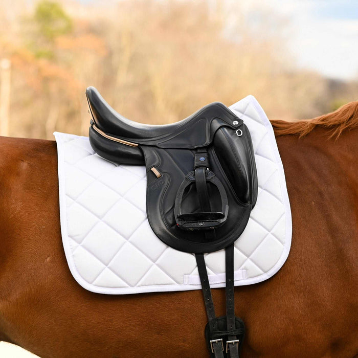 White DERP all-purpose saddle pad, additional view, by Dreamers & Schemers