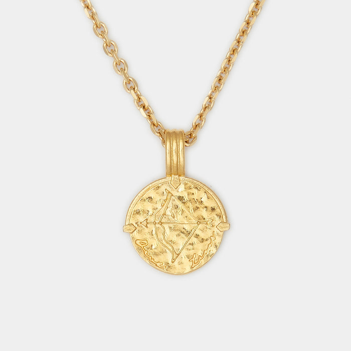 gold zodiac necklace